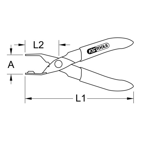 KS Tools brandstofleiding tang