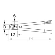 KS Tools BERYLLIUMplus Bolzenschneider 620 mm-3