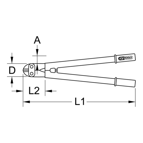 KS Tools BERYLLIUMplus boutensnijder 620 mm