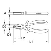 KS Tools BERYLLIUMplus combinatietang verstelbaar, 200 mm-3
