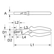 KS Tools BERYLLIUMplus Gasrohrzange 210 mm-4