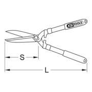 KS Tools BERYLLIUMplus Heckenschere 300 mm-3