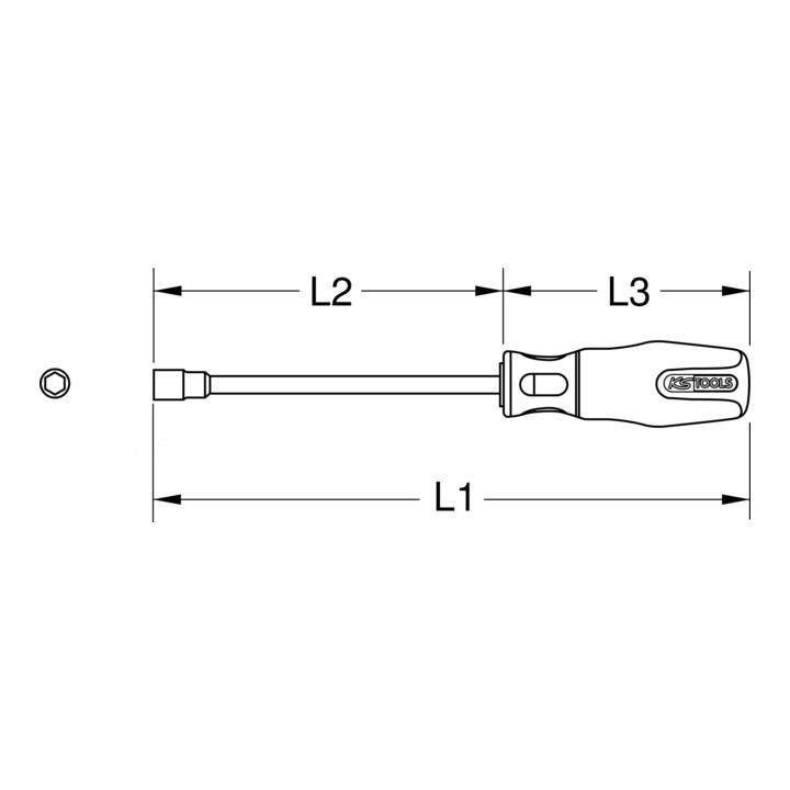 KS Tools BERYLLIUMplus inbusschroevendraaier zeskant 5/32"