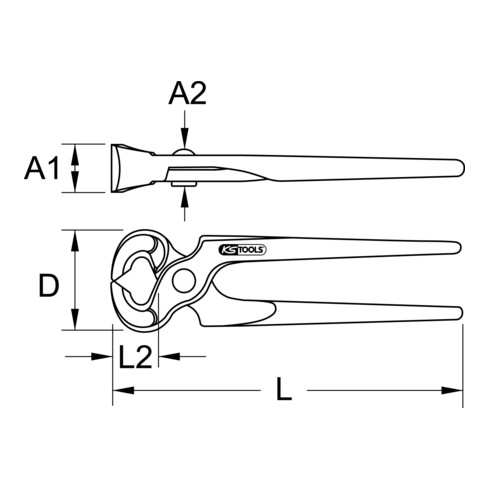 KS Tools BERYLLIUMplus nijptang