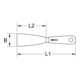 KS Tools BERYLLIUMplus spatule racleuse flexible 100 mm-3