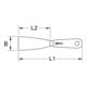 KS Tools BERYLLIUMplus spatule racleuse flexible 60 mm-3