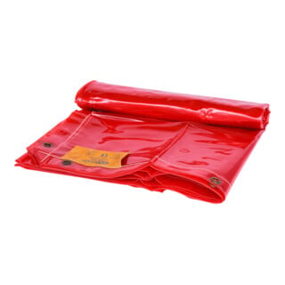 KS Tools beschermend lasdekzeil, rood