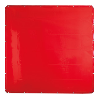 KS Tools beschermend lasdekzeil, rood