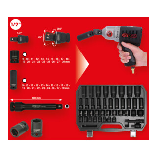 KS Tools binnenzeskant dopsleutelset 1/2 inch, 40 st.