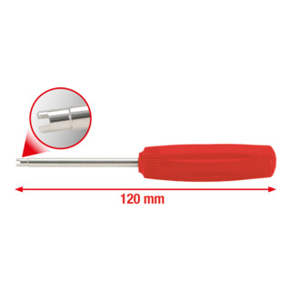 KS Tools Bit dinamometrico per valvole 0,25 Ncm, 120mm