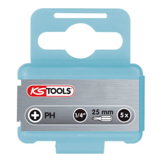 KS Tools Bit EDELSTAHL 1/4", 25mm, PH2, 5pz.