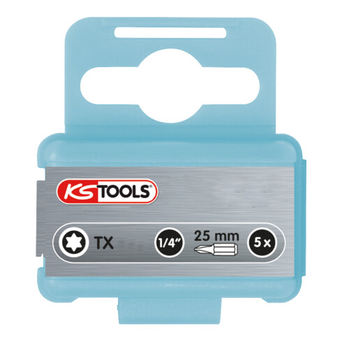 KS Tools Bit TX EDELSTAHL 1/4", 25mm, T10, 5pz.