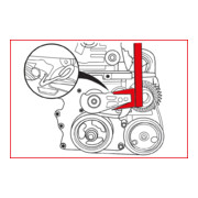 KS Tools BMW / Mini - Motoreinstell-Werkzeug-Satz, 4-teilig-3