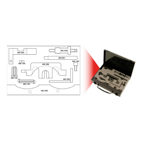 KS Tools BMW - motor afstel gereedschap set, 10 stuks