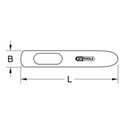 KS Tools Bördelmeißel,25x140mm-3