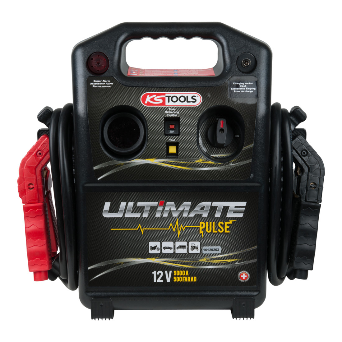 KS Tools Booster 12V per condensatore - starter mobile 1800 A