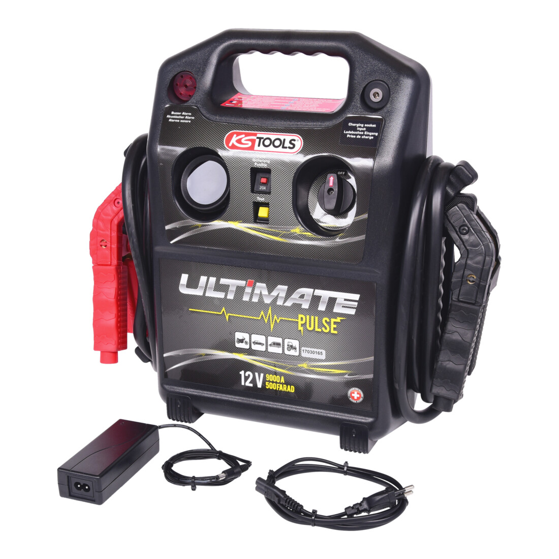 KS Tools Booster 12V per condensatore - starter mobile 1800 A