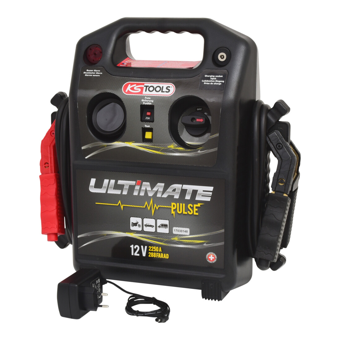 KS Tools Booster 12V per condensatore - starter mobile  720 A