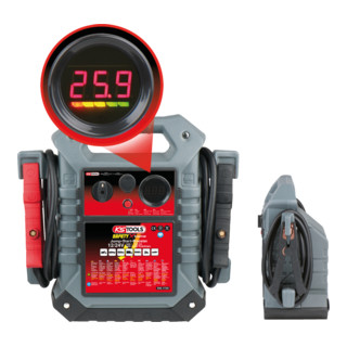KS Tools Booster per batteria 12V + 24V, starter mobile 1400A