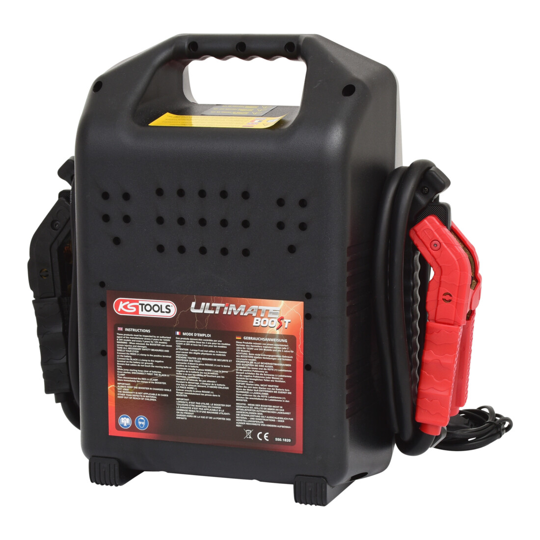 KS Tools Booster per batteria 12V + 24V, starter mobile 1700A