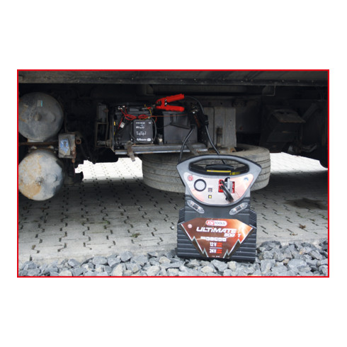 KS Tools Booster per batteria 12V + 24V, starter mobile 2340A