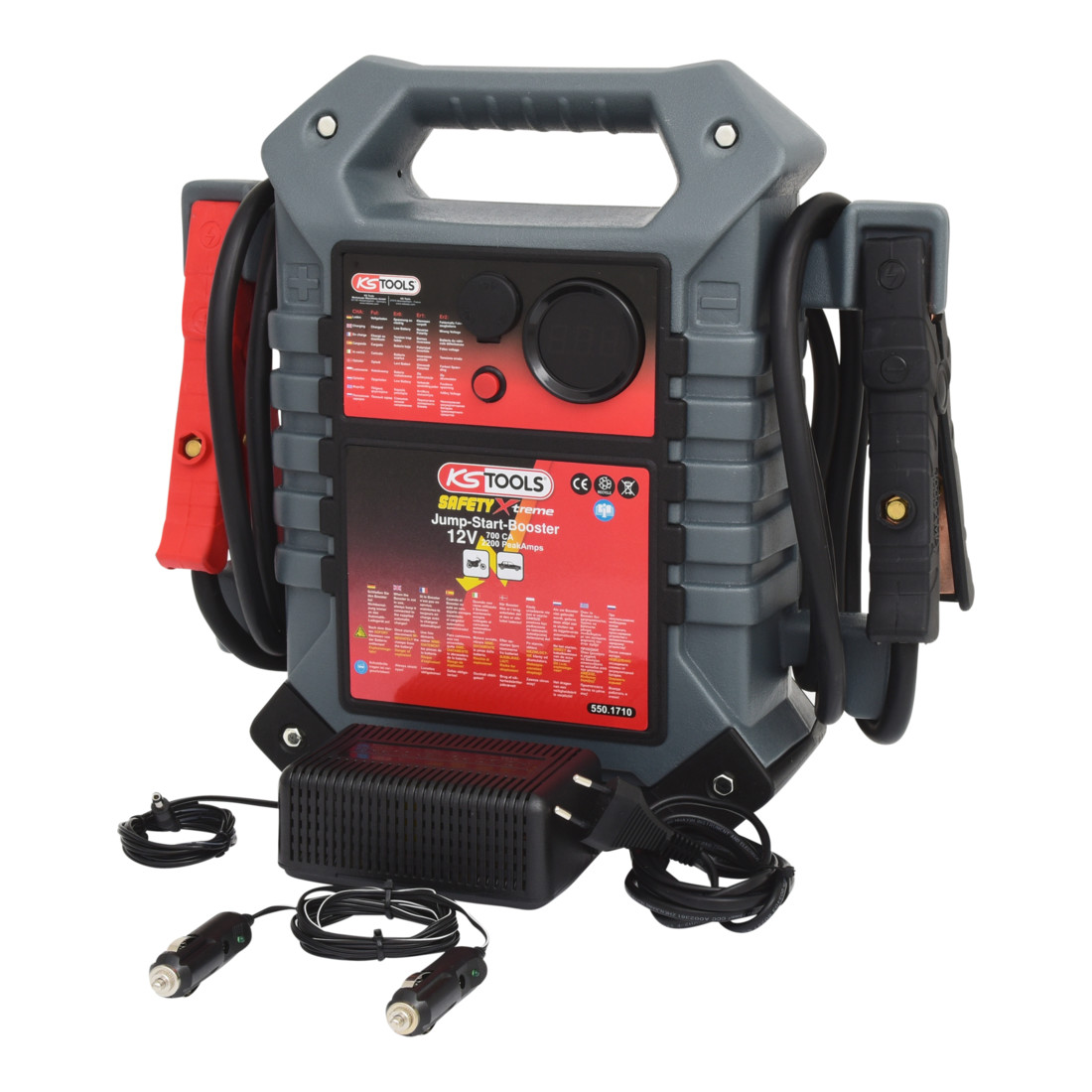 KS Tools Booster per batteria 12V, starter mobile 700A