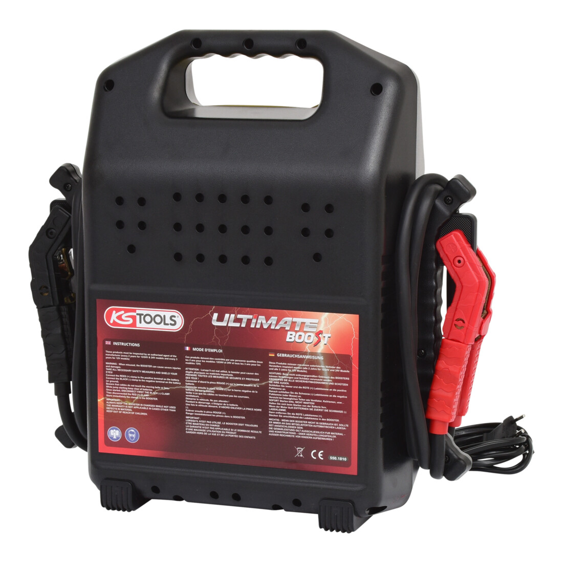 KS Tools Booster per batteria 12V, starter mobile 850A