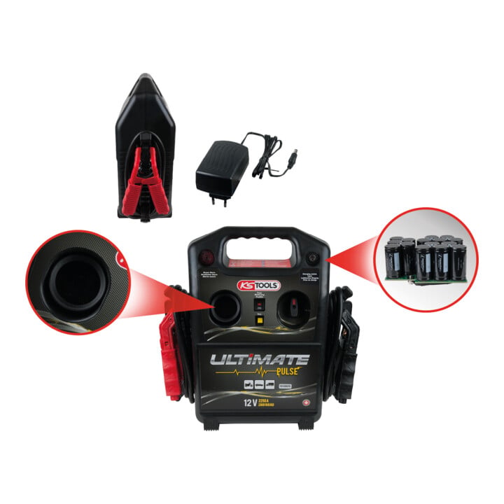 KS Tools Booster pour condensateur 12V - outil d'aide au démarrage 720 A