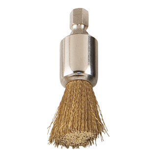 KS Tools borstel met gekroesde messing draad