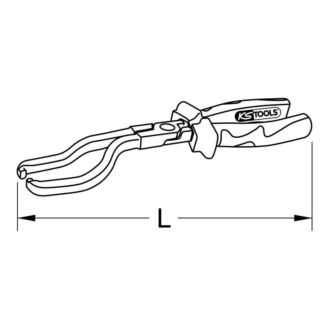 KS Tools brandstofleiding tang