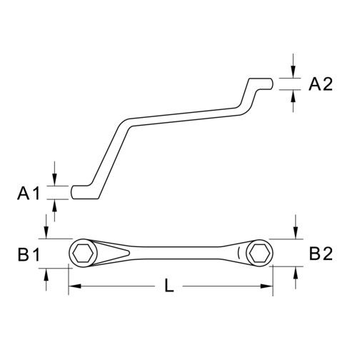 KS Tools Bremsen-Entlüftungsschlüssel