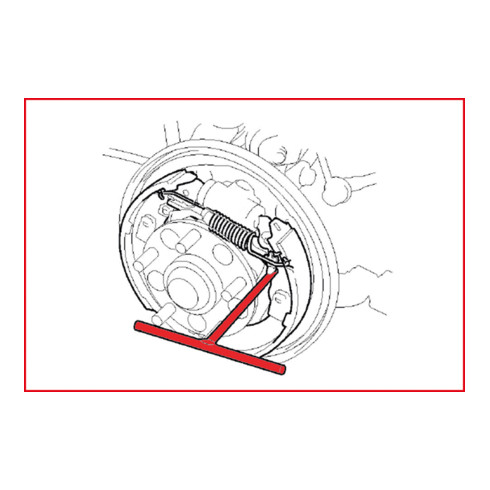 KS Tools Bremsfeder-Werkzeug mit T-Griff