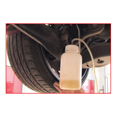 KS Tools Bremsflüssigkeits-Auffangflasche, 1 Liter