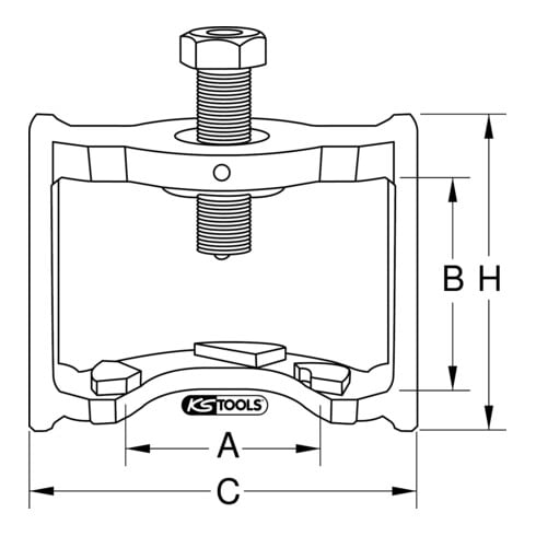 KS Tools Bremsgestängesteller-Abzieher