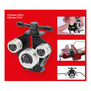 KS Tools Bremsleitungs-Richtwerkzeug / - Biegewerkzeug, 4,75 mm (3/16") + 6,35 mm (1/4")