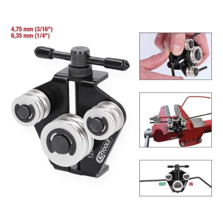 KS Tools Bremsleitungs-Richtwerkzeug / - Biegewerkzeug, 4,75 mm (3/16") + 6,35 mm (1/4")