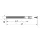 KS Tools Bremssattel-Feile extra schmal, 270mm