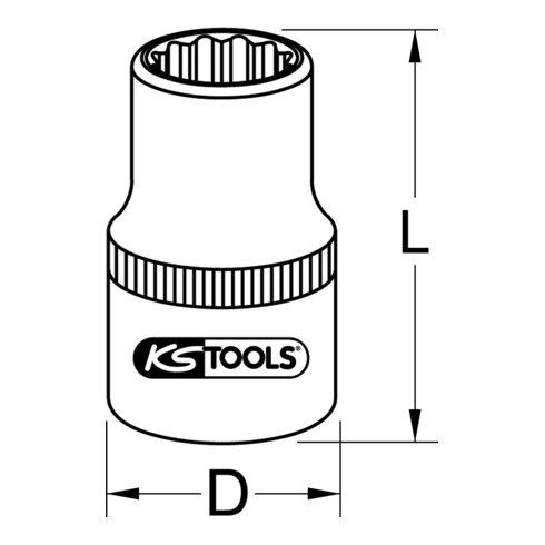 KS Tools Bremssattelstecknuss für Renault/Scania/Volvo, 11-kant