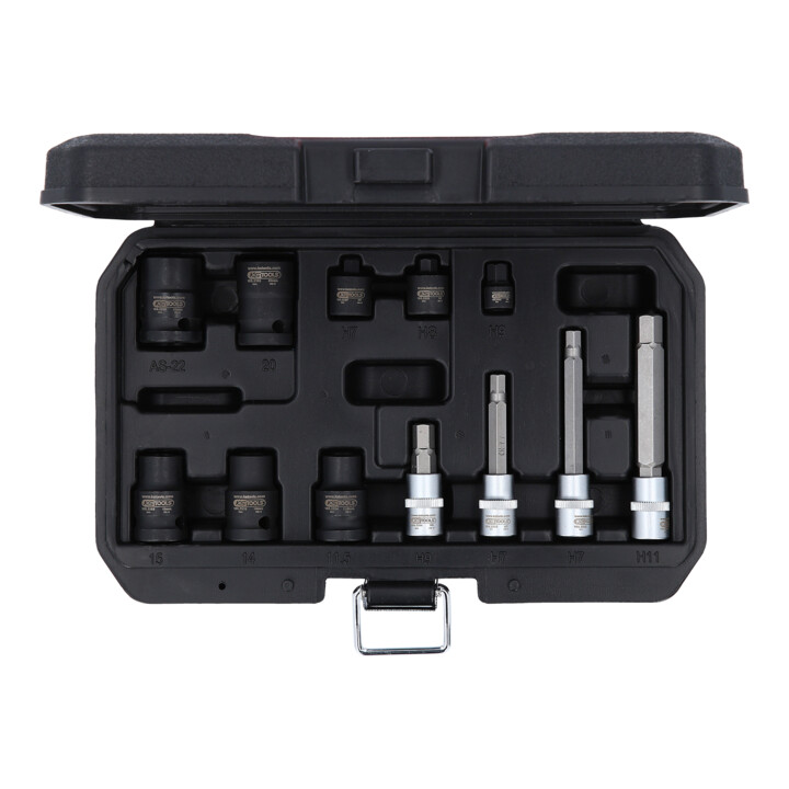 KS Tools Bremssattelverschraubung-Spezialstecknuss-Satz, 12-tlg.