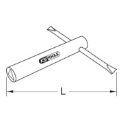 KS Tools BRONZEplus 3-kant-Steckschlüssel-3