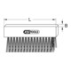 KS Tools BRONZEplus Bürste, Zinnbronzedraht, gewellt, 125 mm