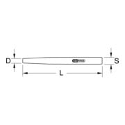 KS Tools BRONZEplus Durchtreiber, 3 mm-3
