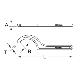 KS Tools BRONZEplus haaksleutel