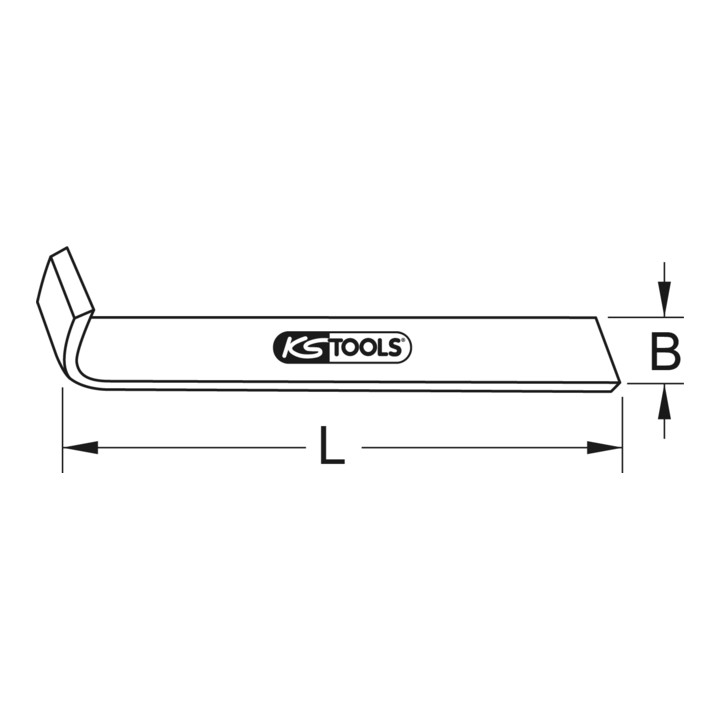KS Tools BRONZEplus hoekschraper 200 mm