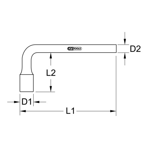 KS Tools BRONZEplus inbussleutel haaks