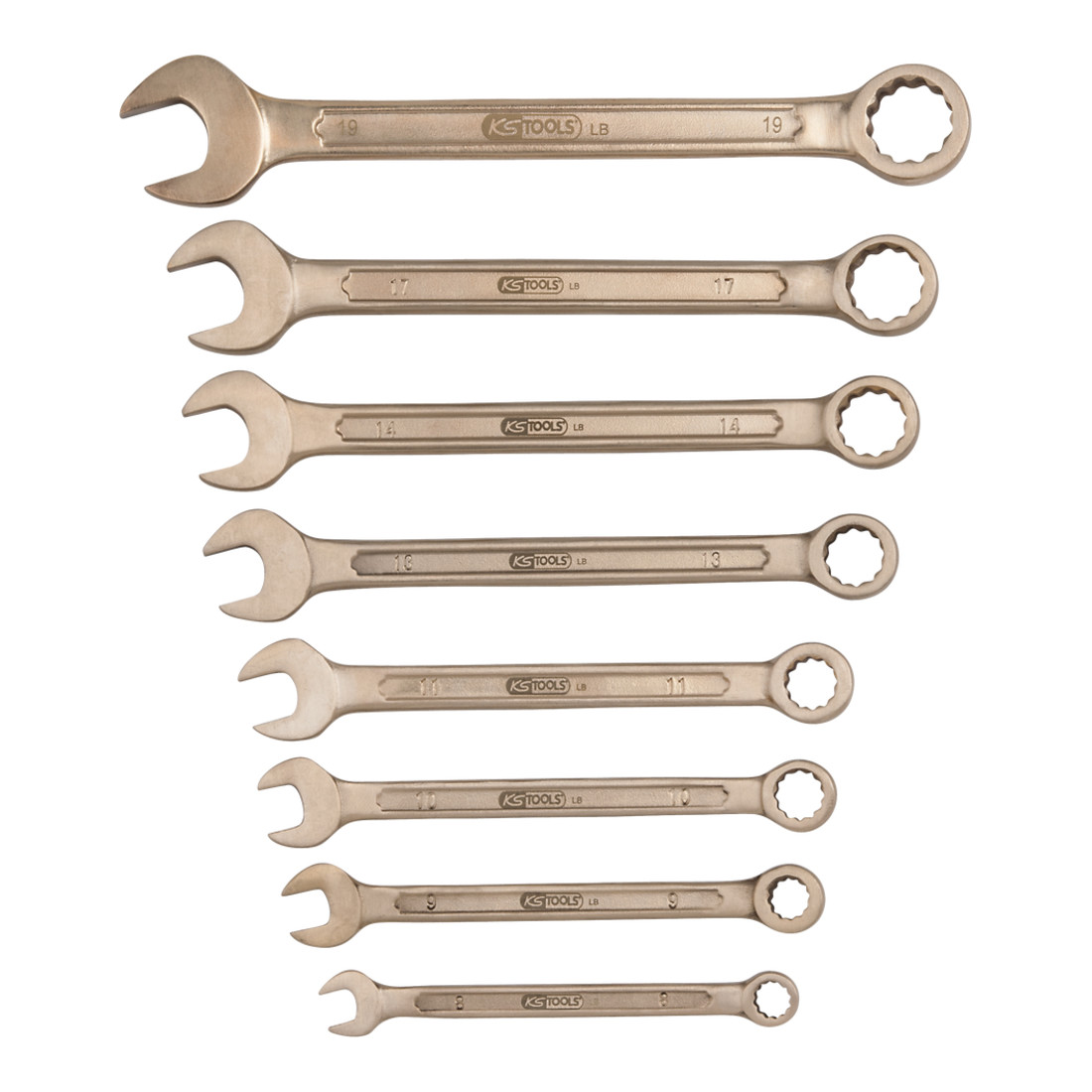 KS Tools BRONZEplus Jeu de clés mixtes, coudées 8 pièces