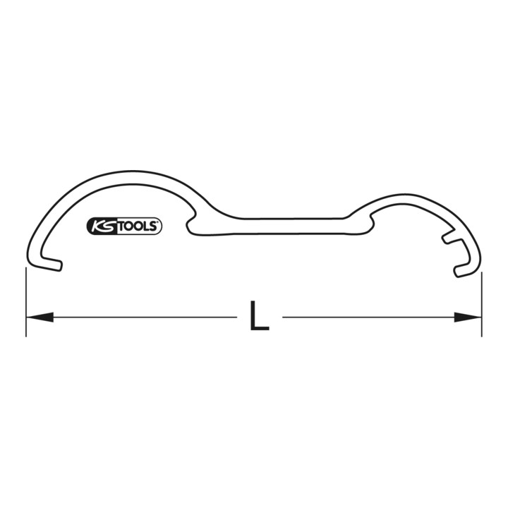 KS Tools BRONZEplus koppelingssleutel A-B-C Ø 14 mm