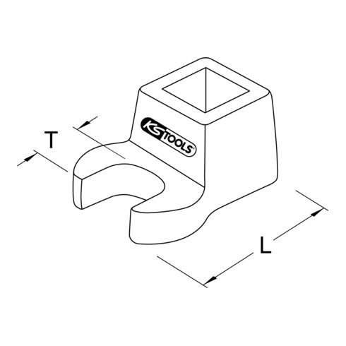 KS Tools 1/2" BRONZEplus Krähenfußschlüssel, Maulform, Vierkant