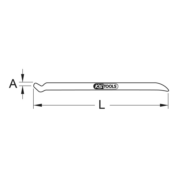 KS Tools BRONZEplus montagehendel 200 mm