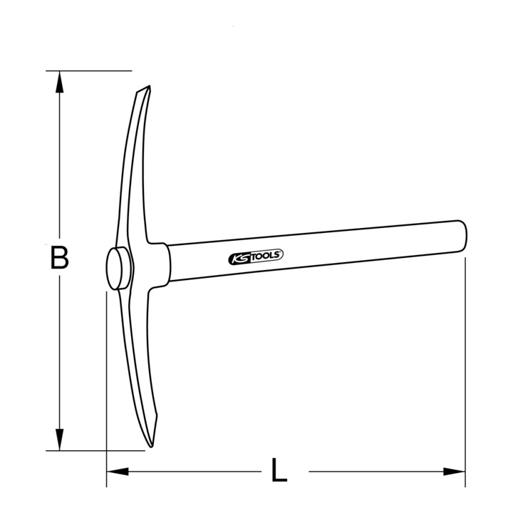 KS Tools BRONZEplus pikhouweel 650 mm